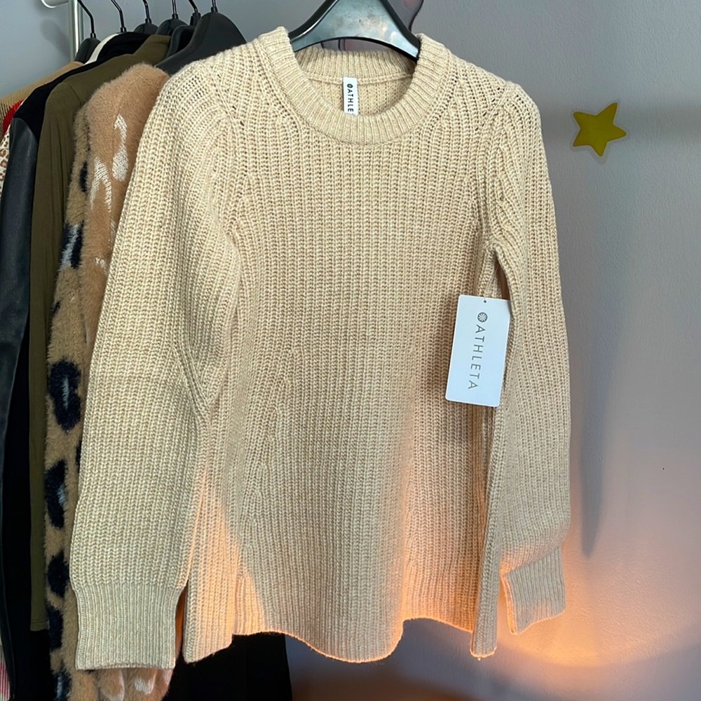 🍁 NWT Athleta Sierra Crew Sweater Size XXS